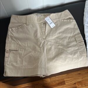 Women's Tan Cargo Shorts
